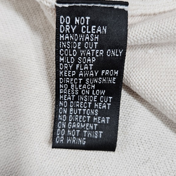 Michael Simon Sweater Medium Cardigan Sequins Face Model Twiggy Art - Picture 10 of 10